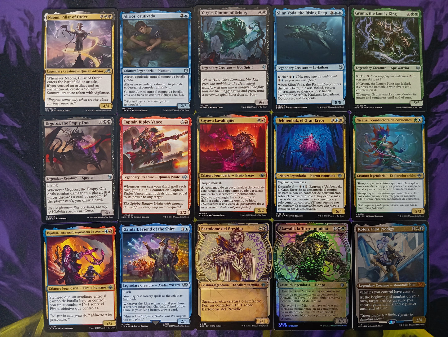 Lote 15 Cartas Legendarias
