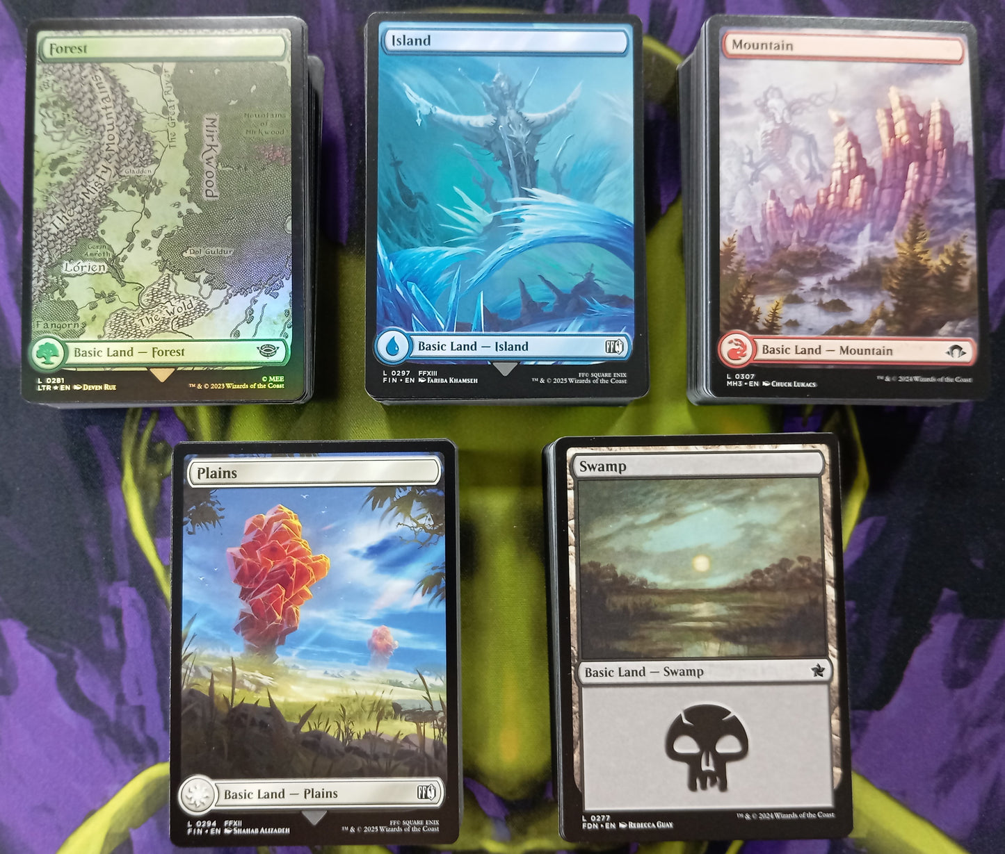 LOTE ESPECIAL 1000 Tierras Básicas MTG