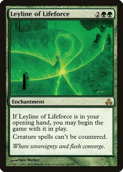 Leyline of Lifeforce/ Línea mística de la vitalidad NM+