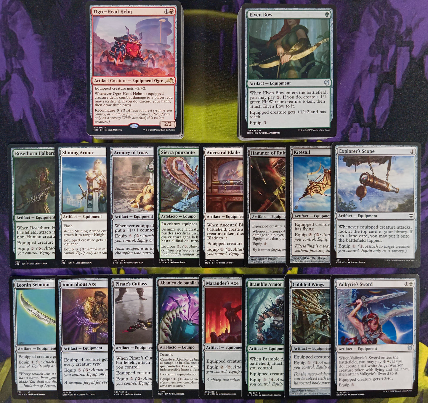 Lote 100 Cartas Equipos/Equipments