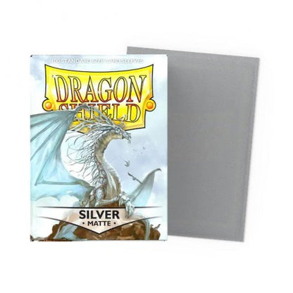 100 Fundas Dragon Shield Silver Matte