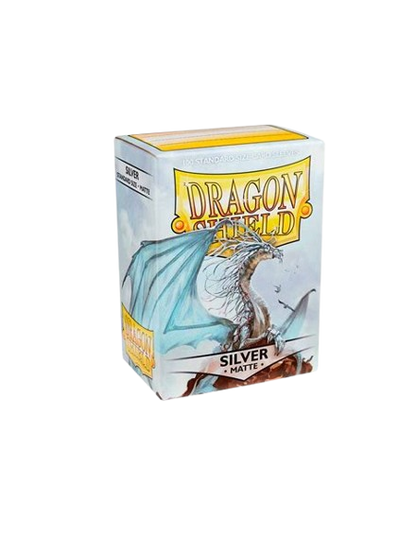 100 Fundas Dragon Shield Silver Matte