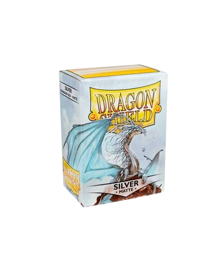 100 Fundas Dragon Shield Silver Matte