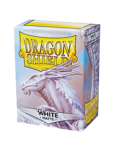 100 Fundas Dragon Shield White Matte