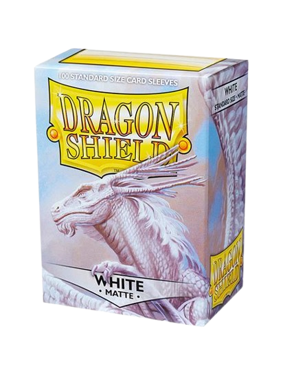 100 Fundas Dragon Shield White Matte