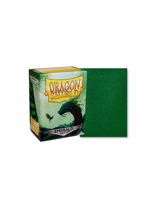 100 Fundas Dragon Shield Emerald Matte