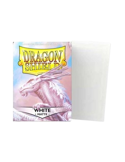 100 Fundas Dragon Shield White Matte