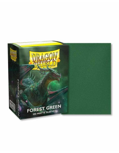 100 Fundas Dragon Shield Forest Green Matte