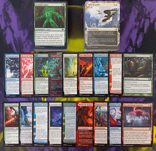 Lote 100 Cartas Encantamientos SIN REPETIR