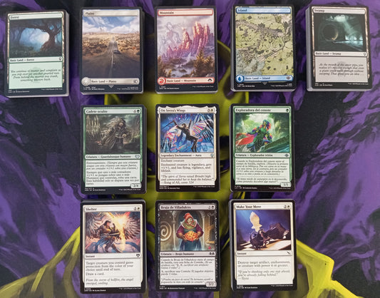 LOTE 500 Cartas+100 Tierras MTG
