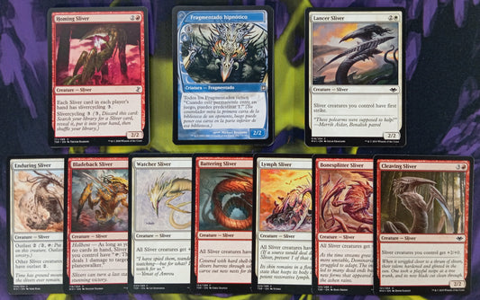Lote 30 Cartas Slivers/Fragmentados