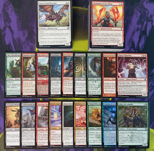 Lote 100 Cartas Humanos Sin Repetir