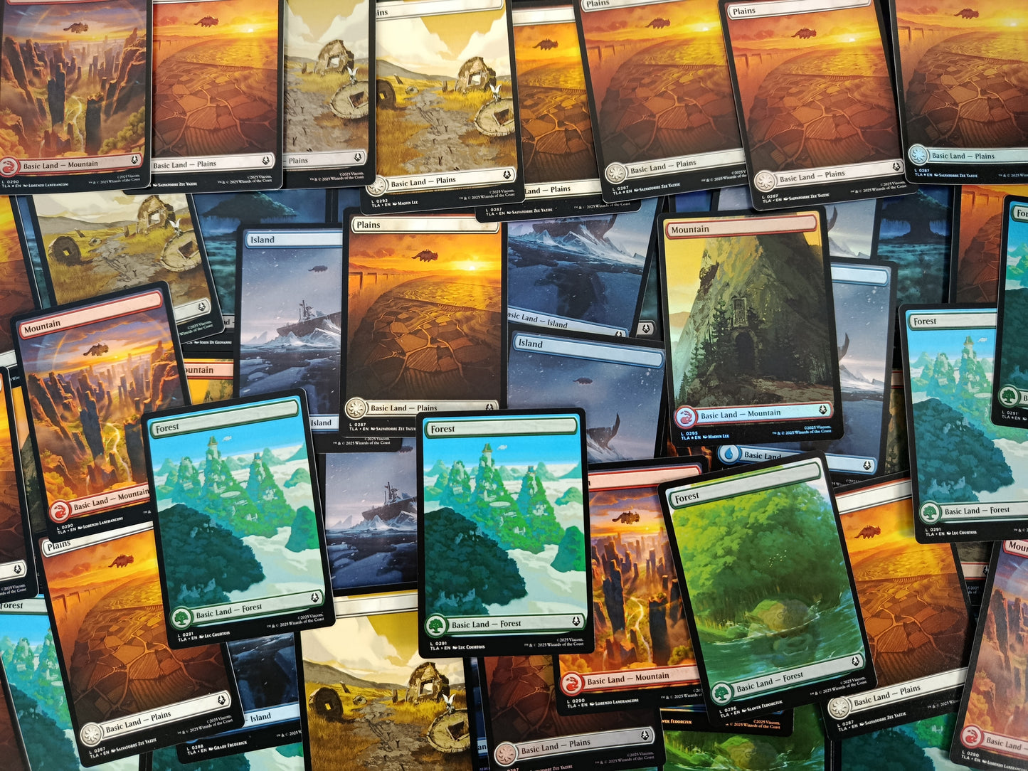 5 Tierras Básicas FULL-ART Aleatorias