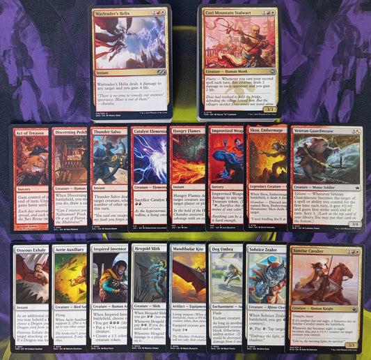 LOTE 200 Cartas Blancas-Rojas Sin Repetir