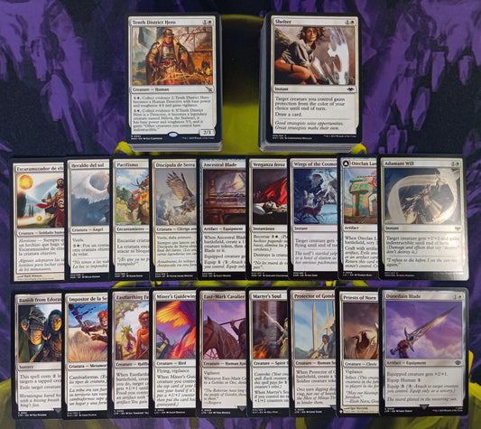 100 Cartas BLANCAS SIN REPETIR