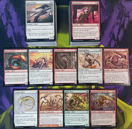 Lote 30 Cartas Slivers/Fragmentados