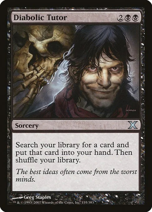 Diabolic Tutor/ Tutor diabólico NM+