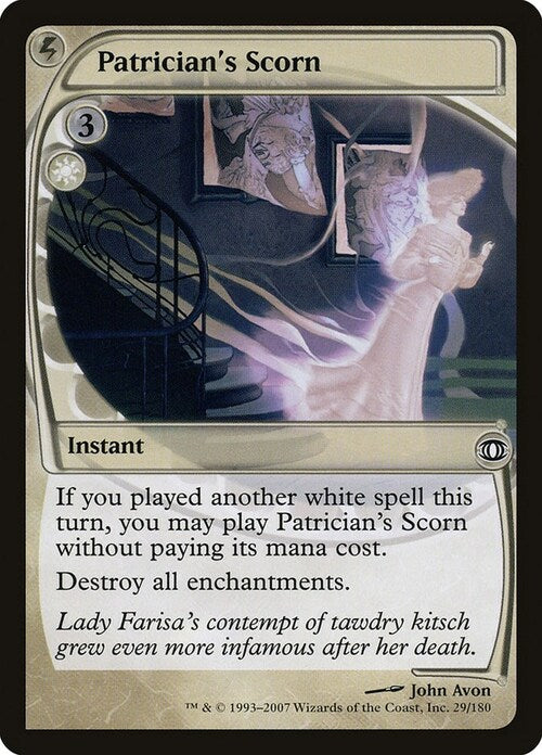 Patrician's Scorn/ Desdén del aristócrata NM+